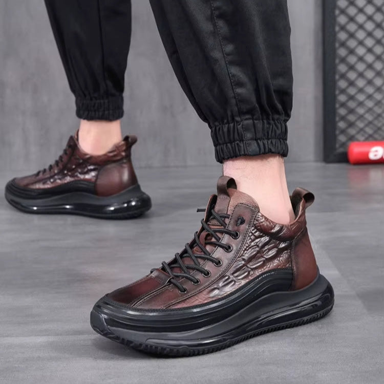 Zapatillas Croco Imperial - Cuero de Cocodrilo, Suela Antideslizante y Ajuste Ergonómico