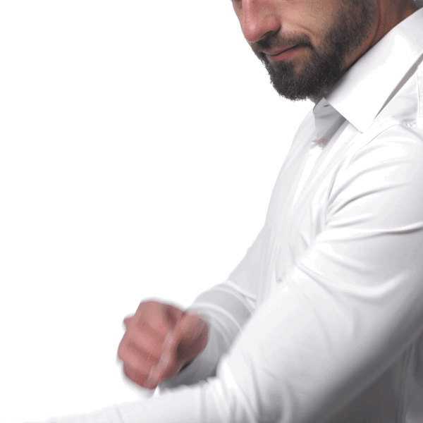 Elasticfiit ™ - Speziales schlankes Anti -Falten -Hemd
