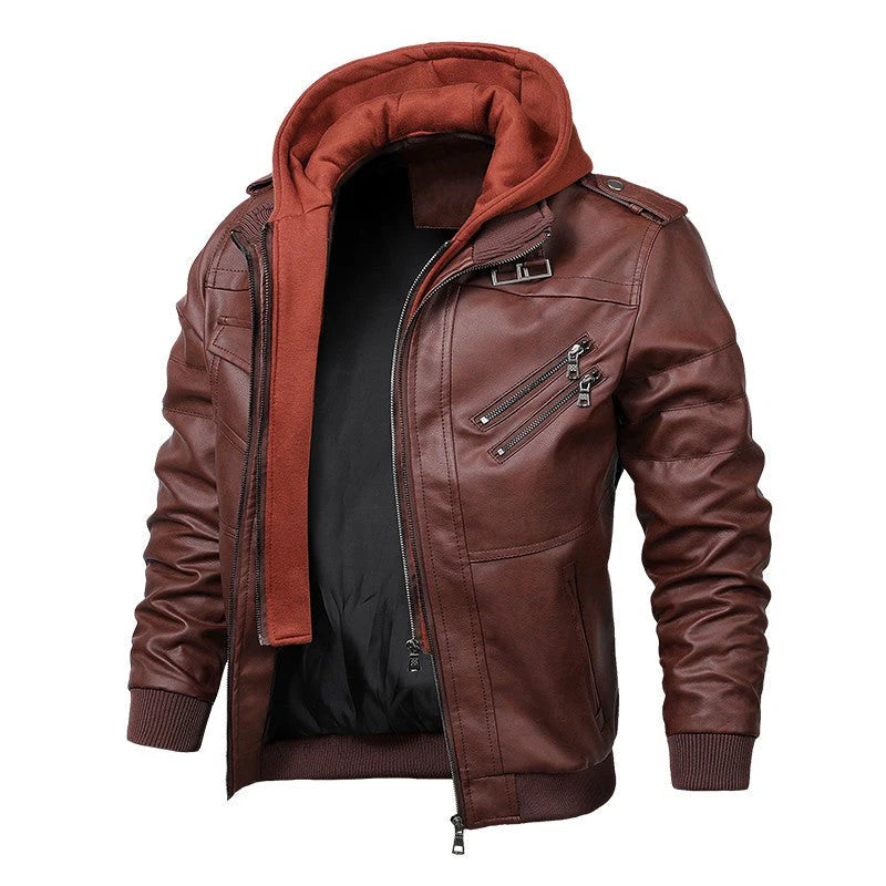 Echte Leder -Herrenjacke - Premium -Stil und Komfort