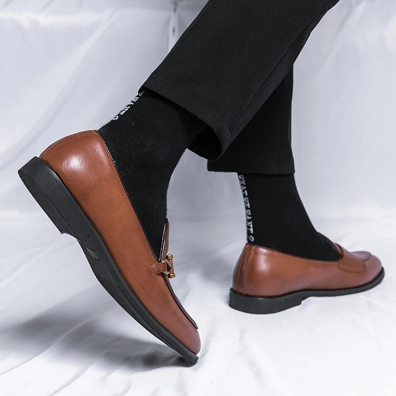 Mocasines de Cuero Genuino Veneto para Hombre Elegantes
