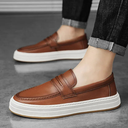 Zapatos de Cuero Genuino Moico