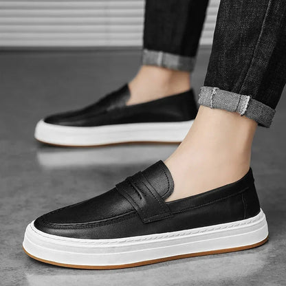 Zapatos de Cuero Genuino Moico
