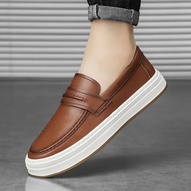 Zapatos de Cuero Genuino Moico