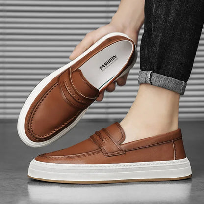 Zapatos de Cuero Genuino Moico