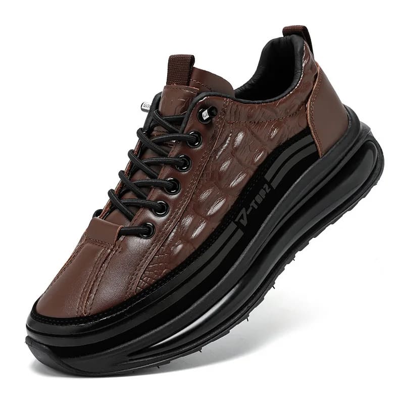 Zapatillas Croco Imperial - Cuero de Cocodrilo, Suela Antideslizante y Ajuste Ergonómico 50% Rabatt