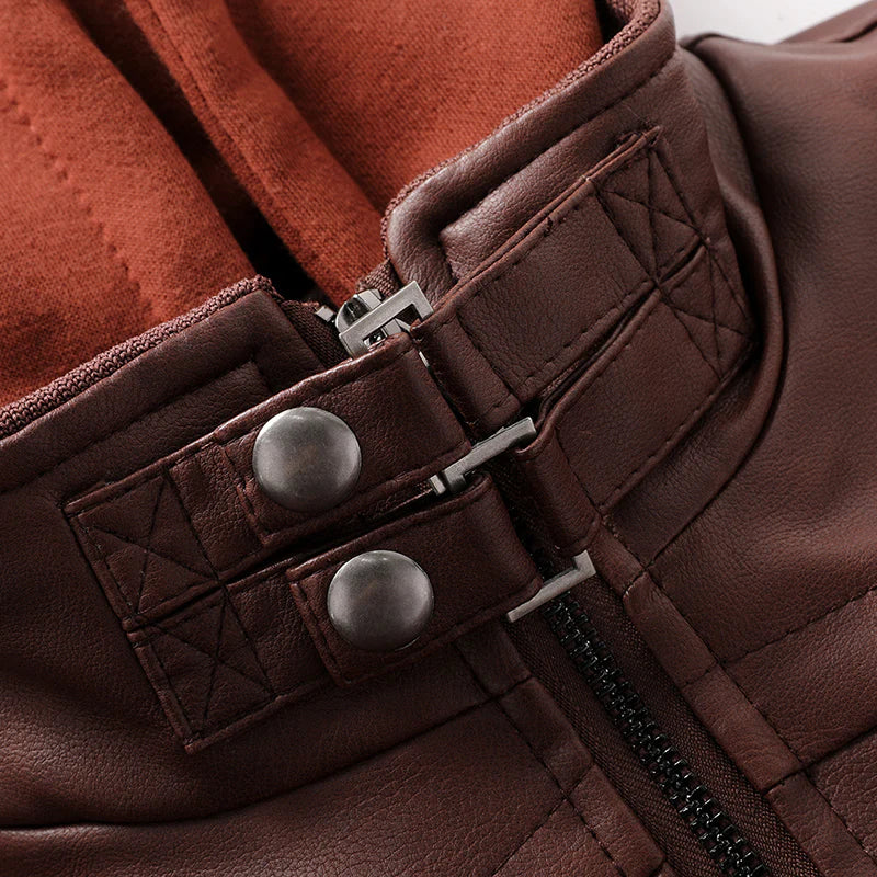 Echte Leder -Herrenjacke - Premium -Stil und Komfort